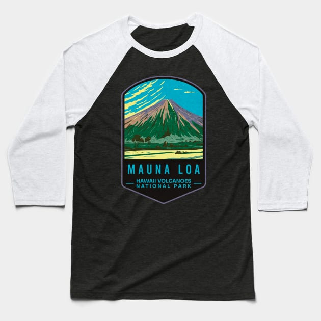 Mauna Loa Hawaii Volcanoes National Park Baseball T-Shirt by JordanHolmes